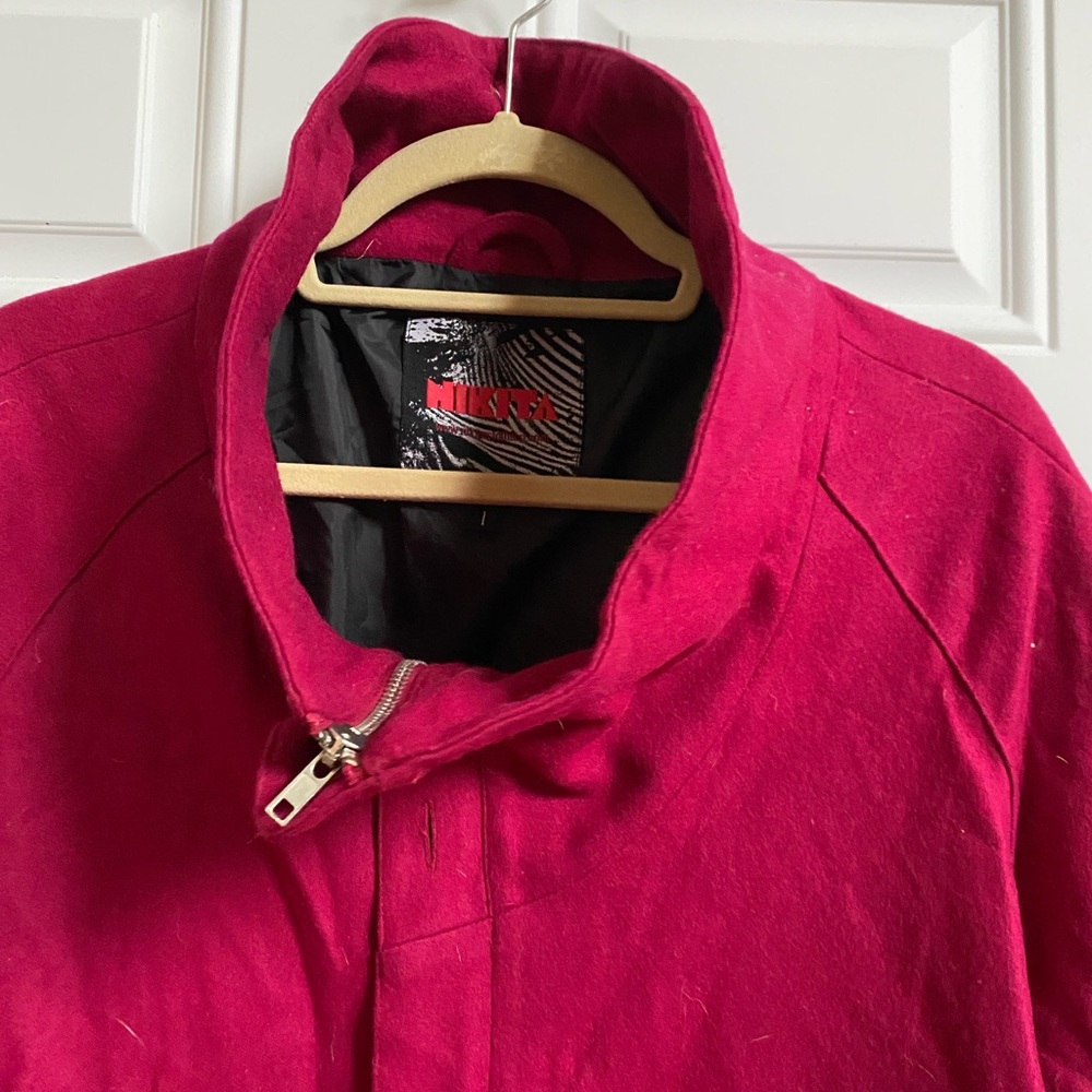 Nikita Wool Jacket. Maroon Fall Jacket- L - image 2